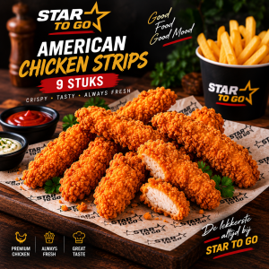 American chicken strips – 9 stuks