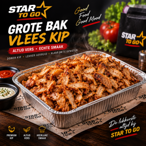 Grote bak vlees kip