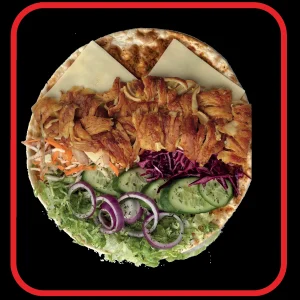 Turkse pizza döner kalf met kaas